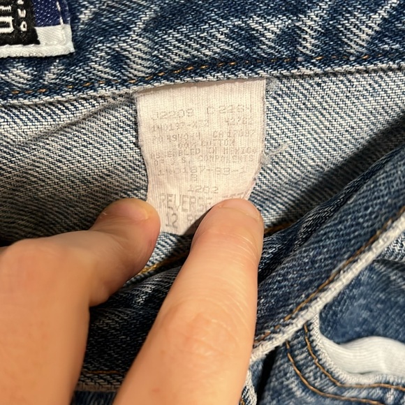 Women’s 12 Reg vintage jeans reverse fit - Picture 3 of 6